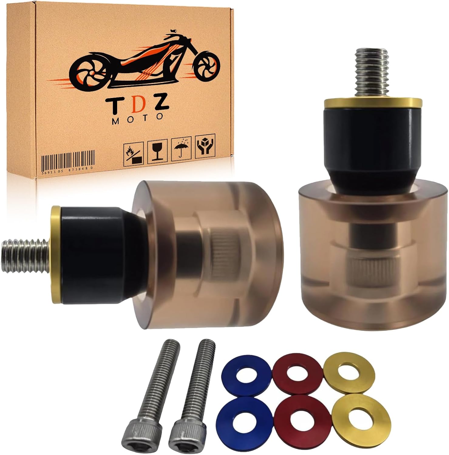 TDZ Motorcycle Decorative Wheel for 1-1/4in Engine Guards