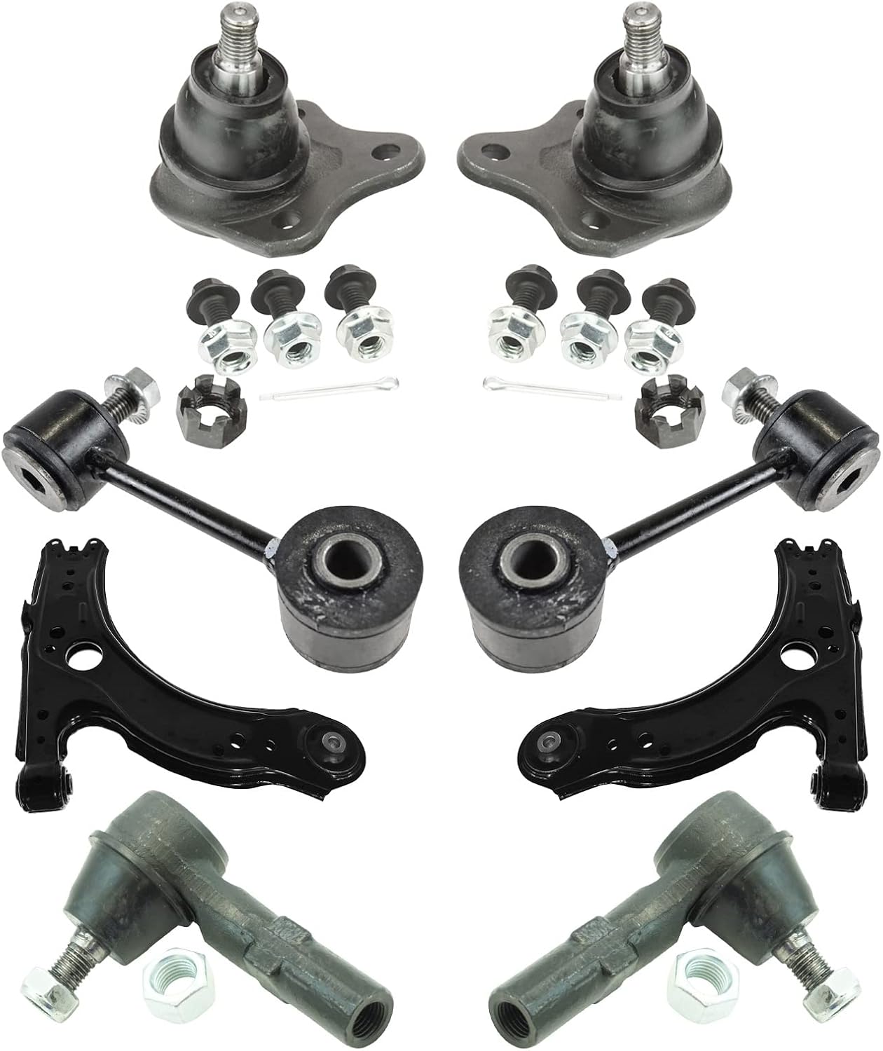 TRQ Front Steering & Suspension Kit for Volkswagen Beetle Golf Jetta