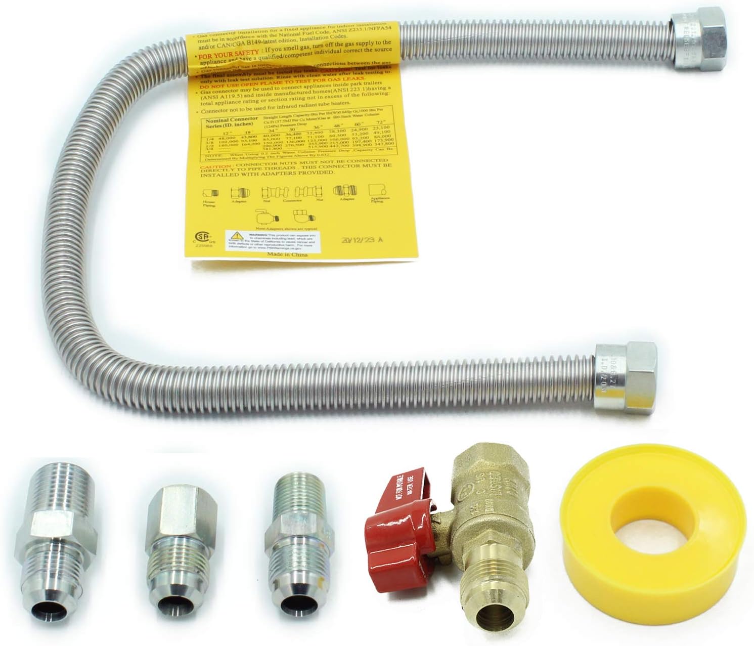Stainless Steel Gas Line Kit for Mr Heater - Reliable Flexibility!