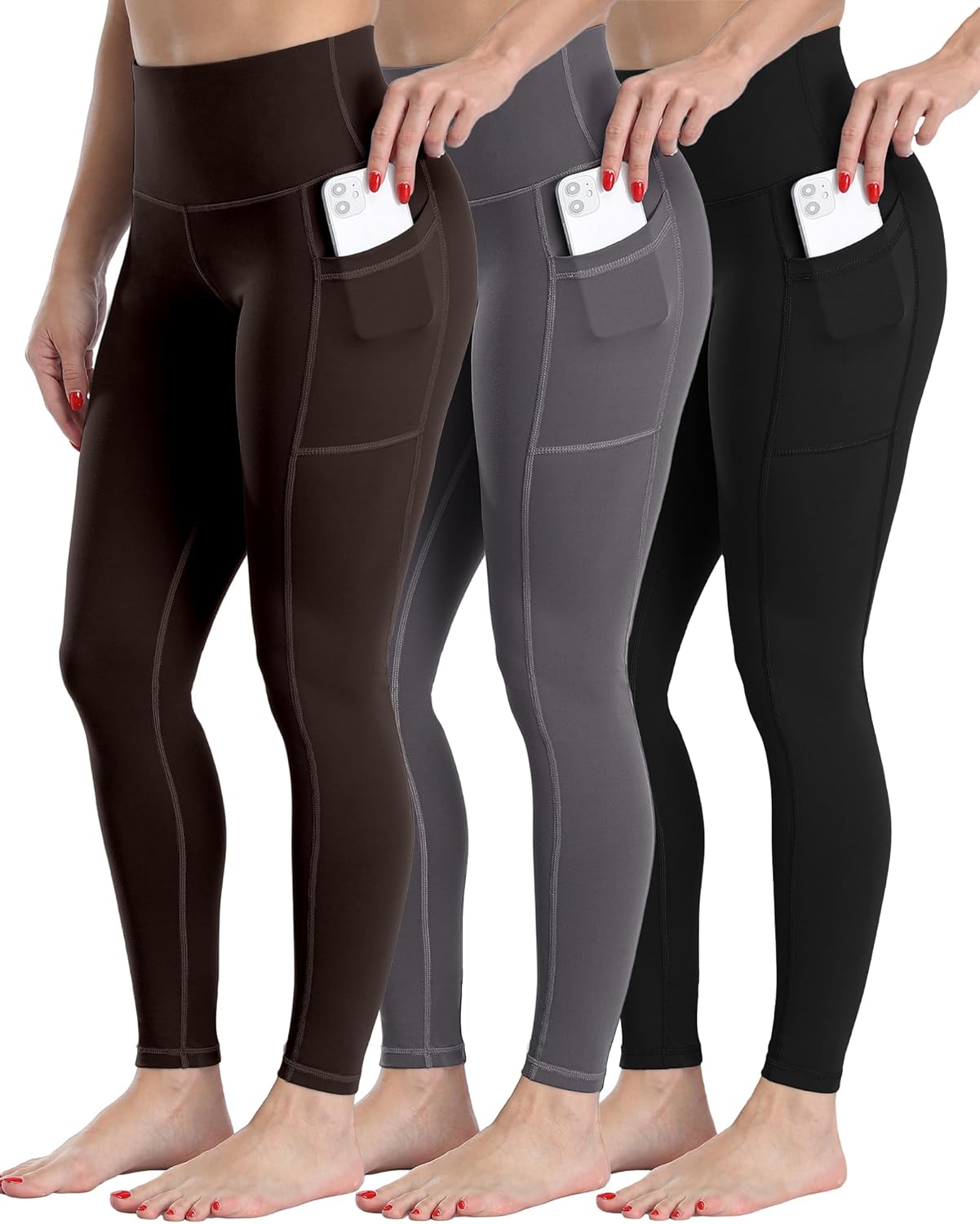 Fleece Lined Leggings for Women with Pockets - Winter Warmth