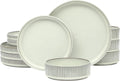 Gibson Elite 12 Piece Townscape Terracotta Dinnerware Set - Service