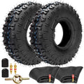 4.10-4 410-4 Tire with Inner Tube 2 Pack - Replacement for Lawn Mowers
