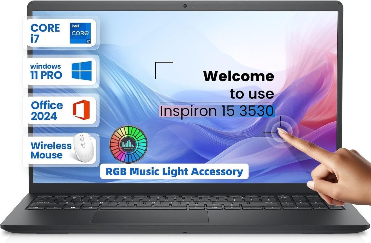 Dell Inspiron 15 Touchscreen Laptop with 13th Gen Intel i7