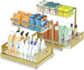 Under Sink Organizer 2-Tier Pull-Out Rack - Space Saving Storage