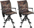 360 Hunting Swivel Blind Chair with Removable Camouflage Seat Pad