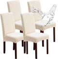 Genina Waterproof Chair Covers for Dining Room Set of 4 Large