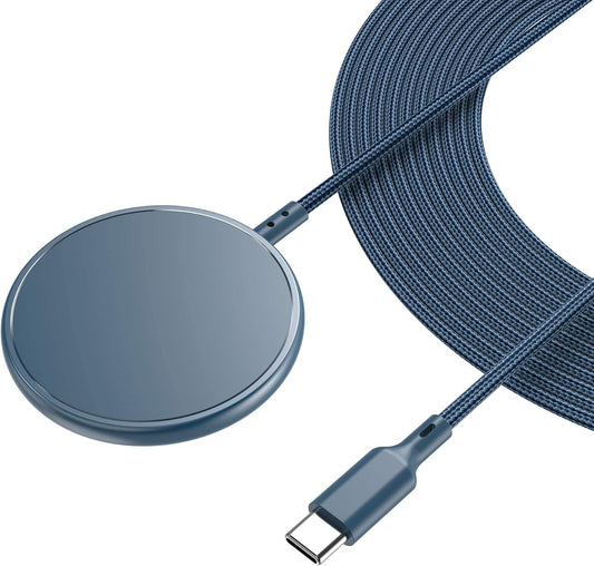 ZEROLEMON Fast Magnetic Wireless Charger [10ft] - Quick Charging for iPhone & AirPods!