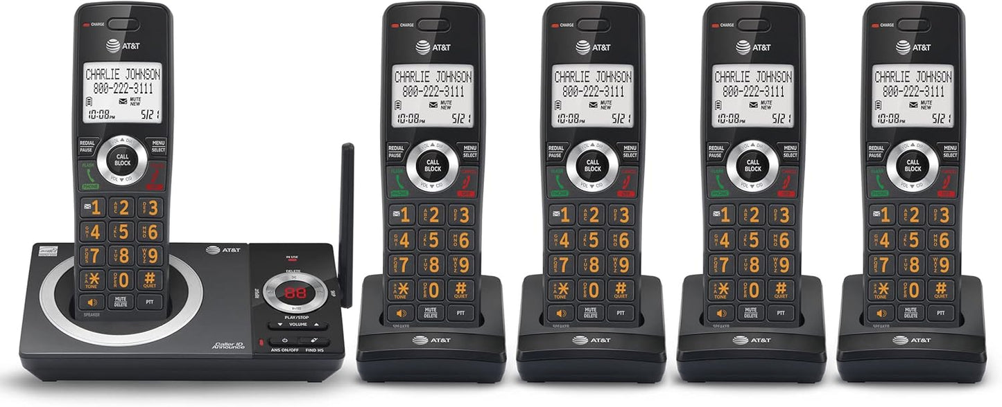 AT&T CL82519 Cordless Phone with Long Range and Answering Machine