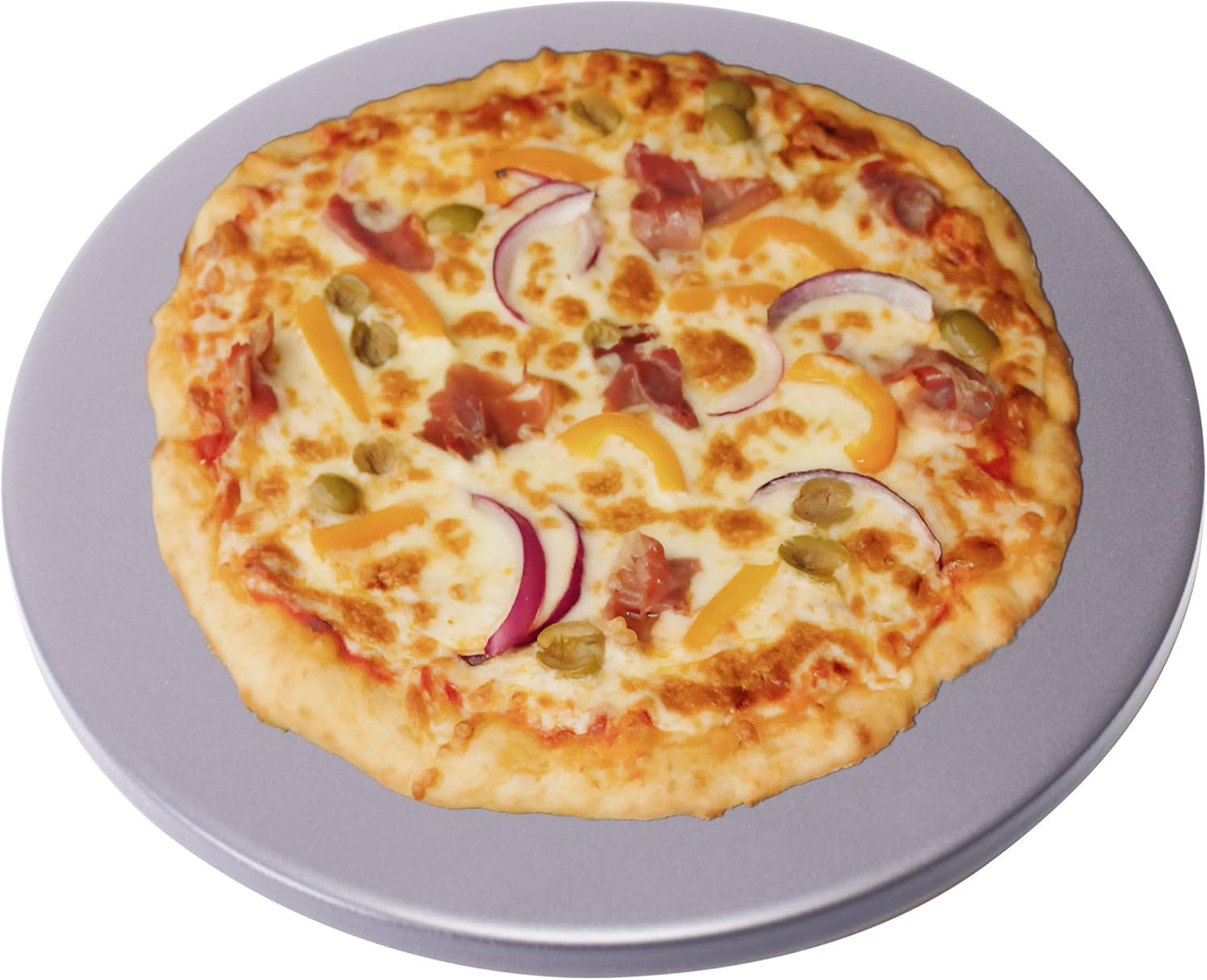 Old Stone Pizza Kitchen Glazed Round Pizza Stone for Oven 16 in