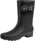 Fashionable Women's Mid Calf Waterproof Rain Boots for All Seasons