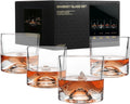 The Peaks Heavy Crystal Whiskey Glasses Gift Set of 4 - Freezable 10