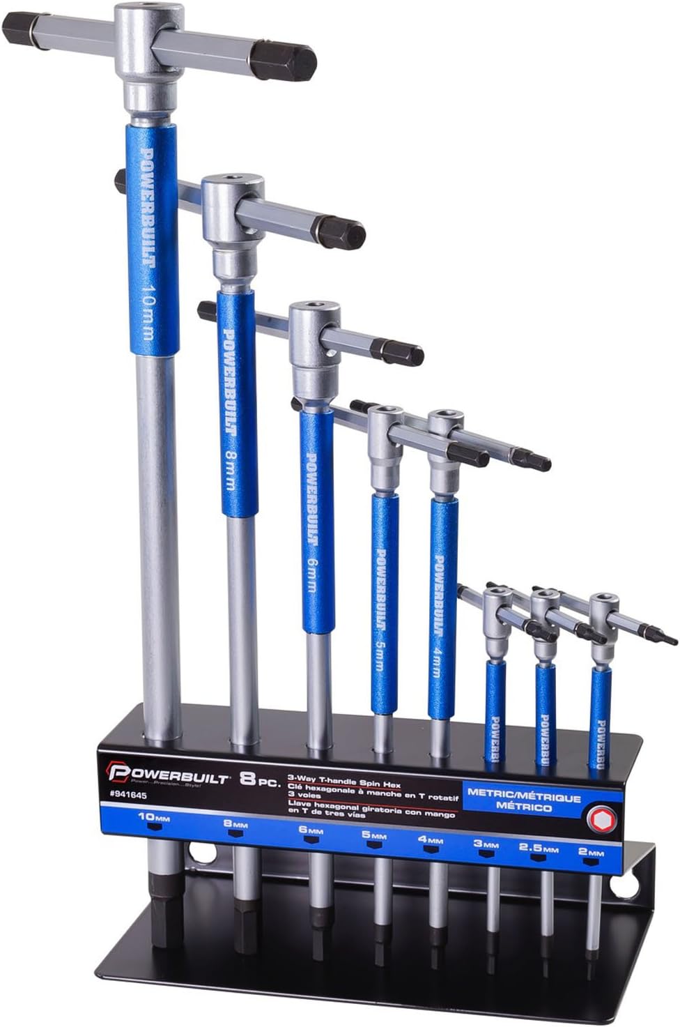 Powerbuilt 8 Pc Metric T-Handle Hex Allen Key Wrench Set Review