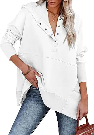 VNK Womens Casual Hoodie Pullover Sweatshirt with Pockets