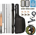 Fly Fishing Rod and Reel Combo Starter Kit - Complete 5/6 wt 9FT Set