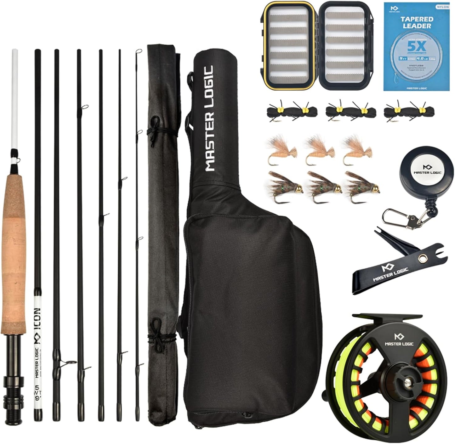 Fly Fishing Rod and Reel Combo Starter Kit for Beginners