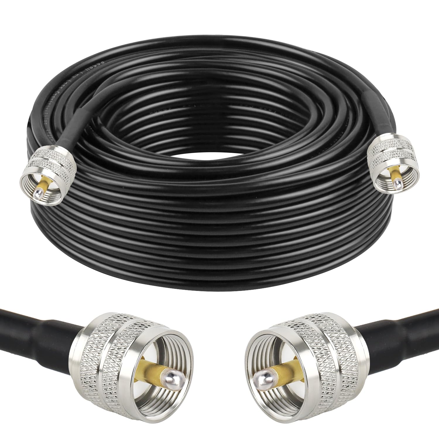 XRDS -RF RG58 Coax CB Cable 75FT for Reliable Signal Transmission