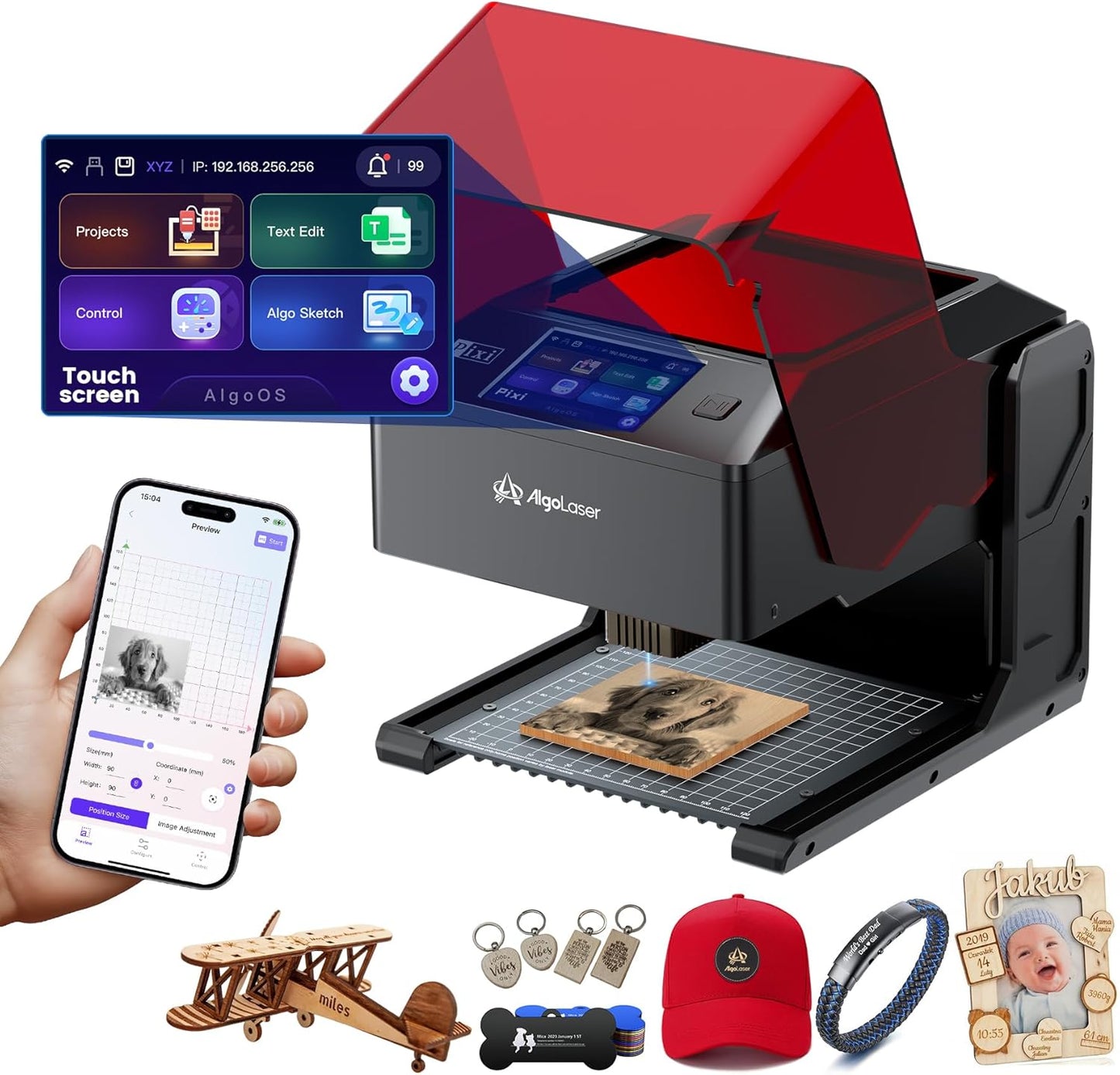 AlgoLaser 10W Portable Laser Engraver Machine for All Projects