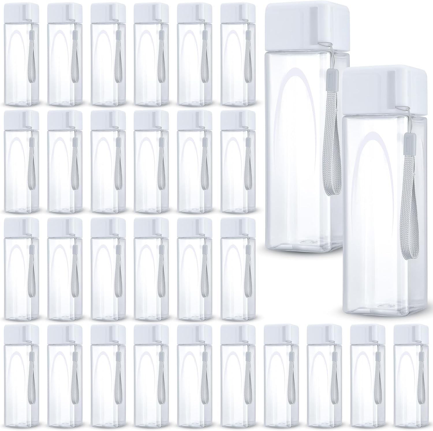 Mifoci 30 Pcs Water Bottles Bulk for Kids and Adults Reusable