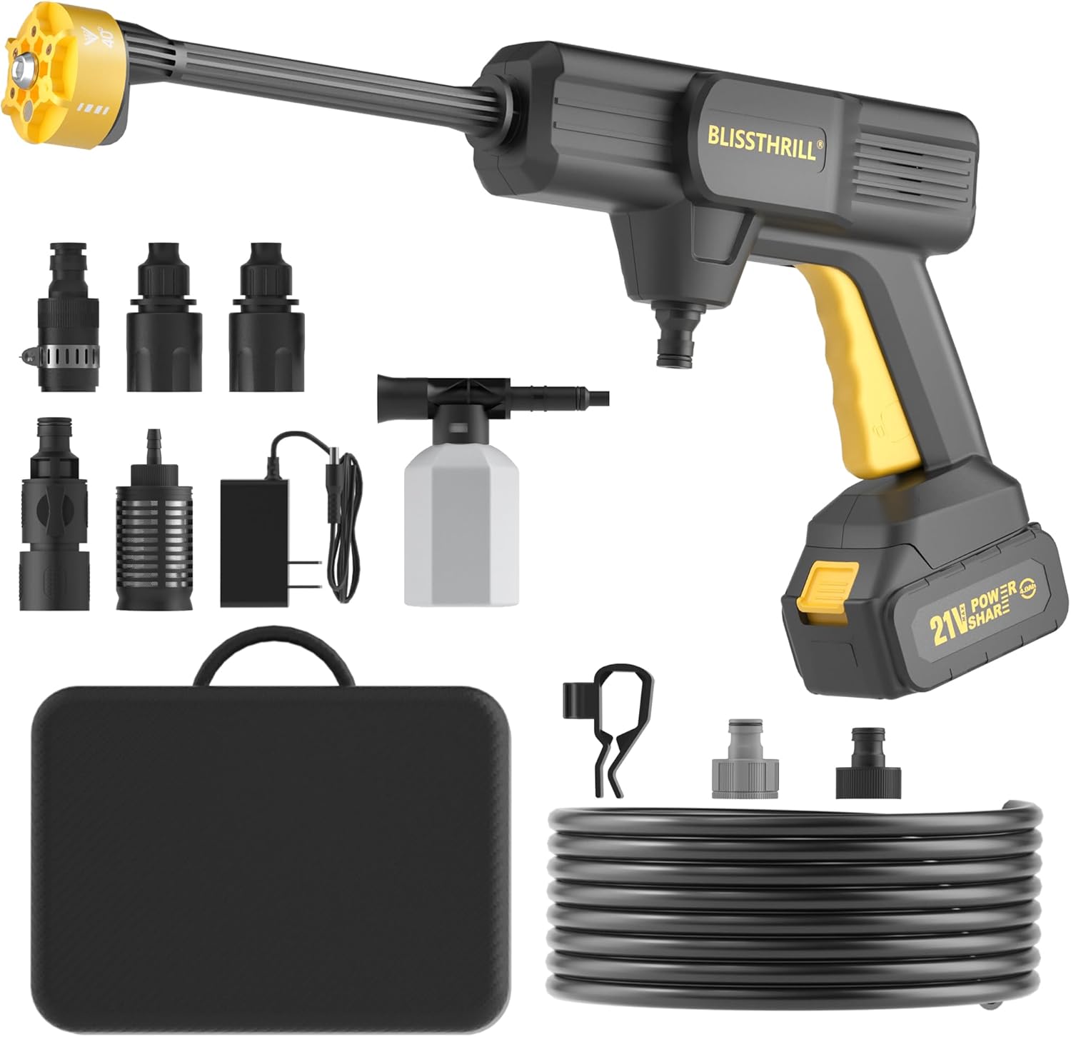 Cordless Pressure Washer 1100PSI for Home, Car, and Yard