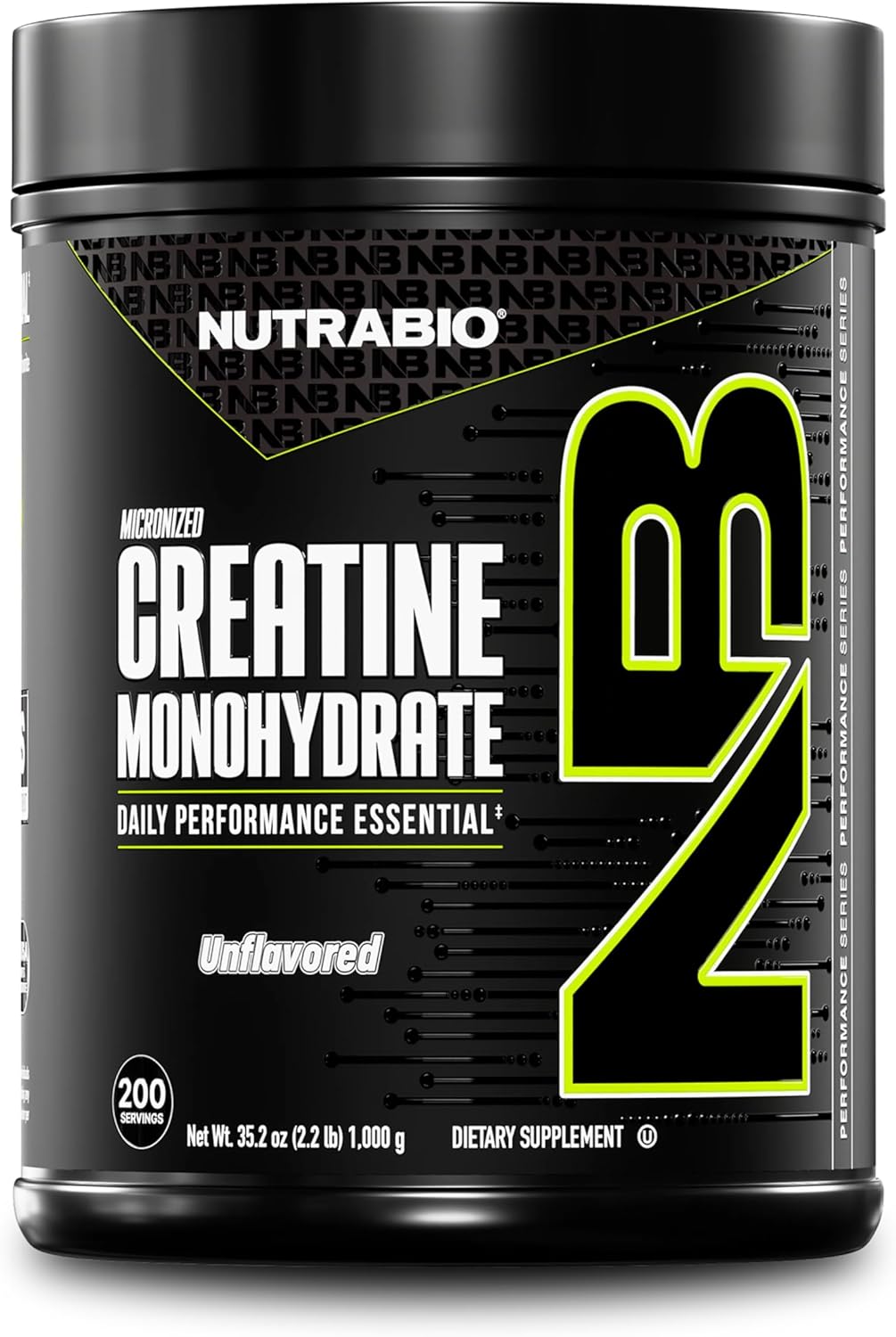 NutraBio Pure Micronized Creatine Monohydrate Powder for Energy