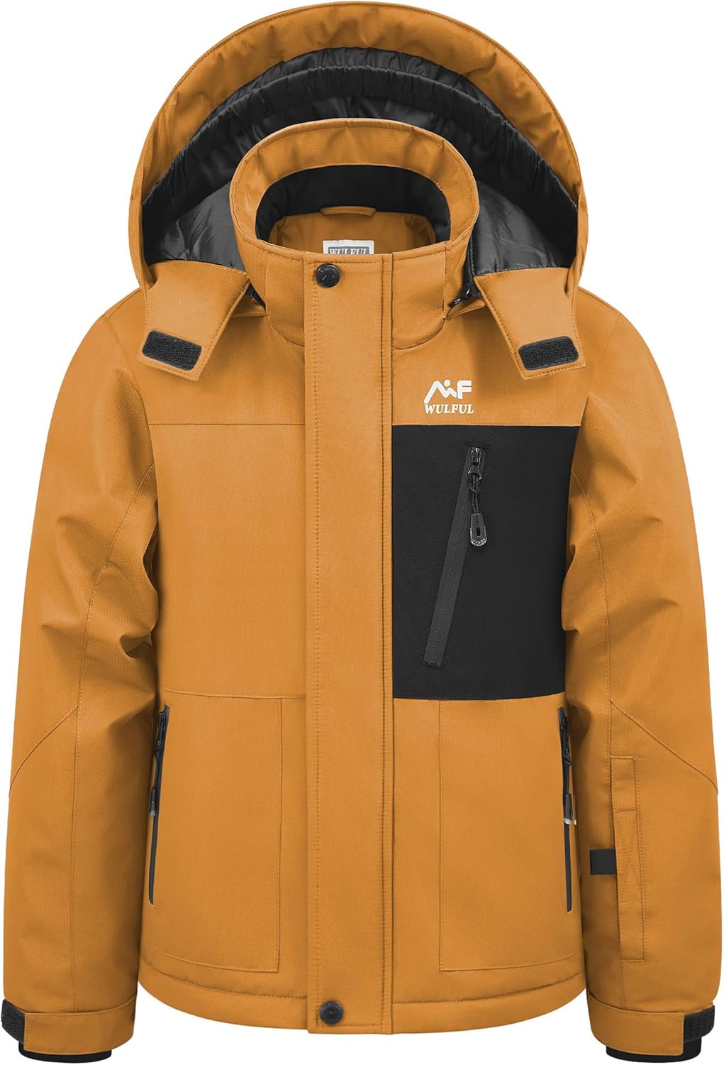 WULFUL Boy's Winter Waterproof Ski Coat for Cold Weather Fun