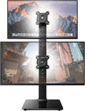 Dual Monitor Stand for 13 to 34 in Screens - Vertical Freestanding