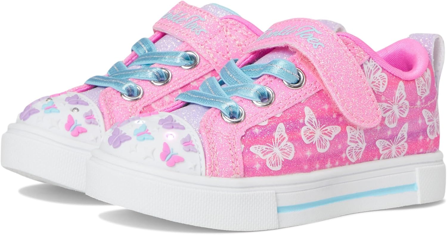 SKECHERS Girl's Twinkle Sparks-Ombre Flutter Sneaker Review