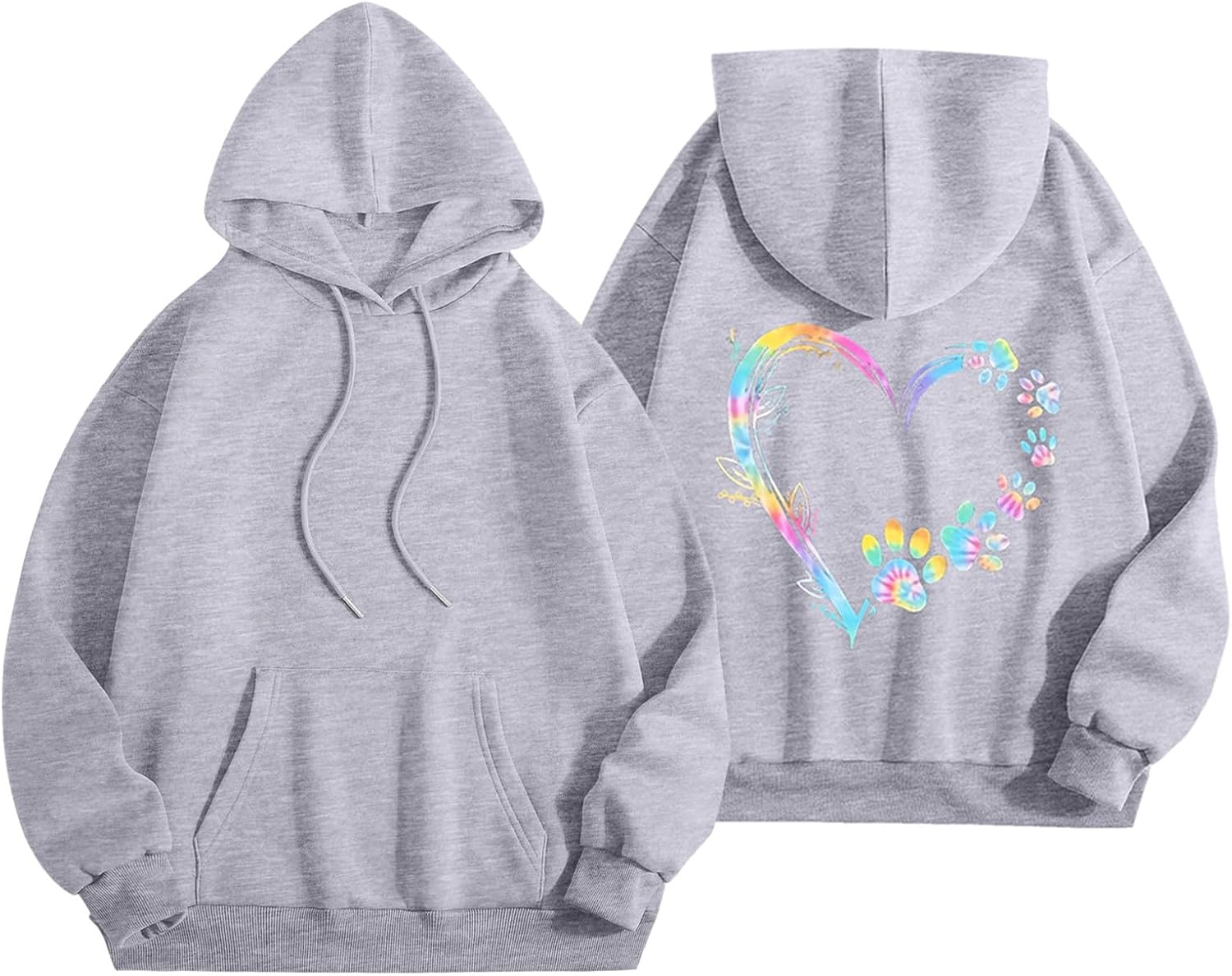Pink Palm Graphic Hoodie - Cute & Cozy Style!