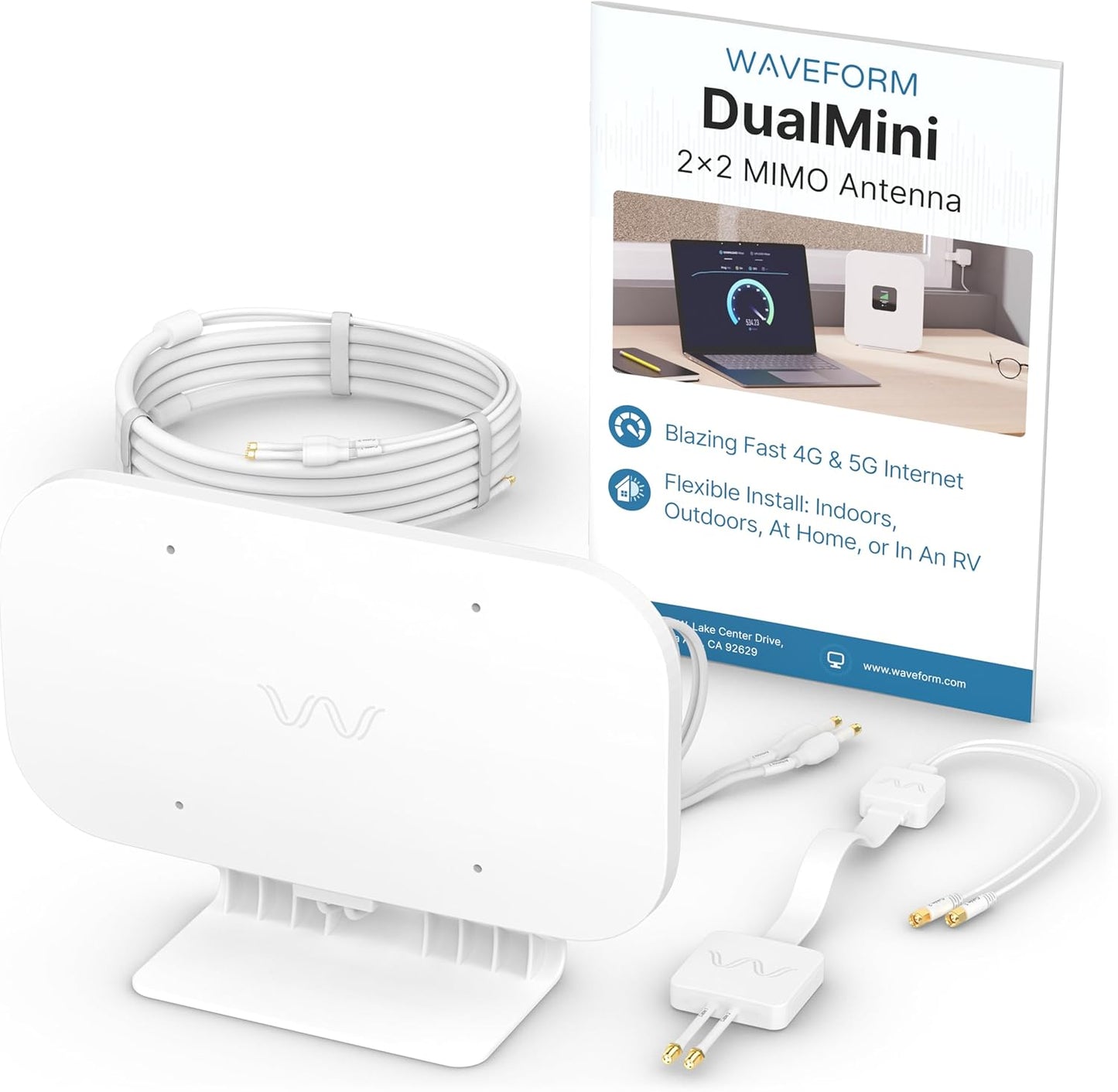 Waveform DualMini Low-Profile 2x2 MIMO Window Antenna Kit