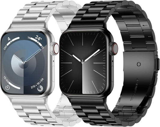 Wolait Stainless Steel Bands - 2 Pack for Apple Ultra 2 Watch