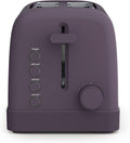 Plum 2-Slice Toaster with 6-Setting Shade Control - Compact Toaster