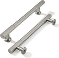 5 in Hole Center Brushed Satin Nickel Cabinet Pulls 10 Pack - Durable