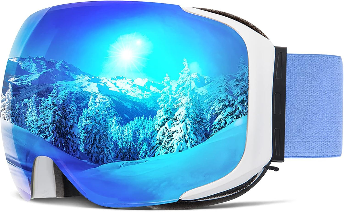 COPOZZ Polarized Ski Goggles - Enhanced Vision for Adults