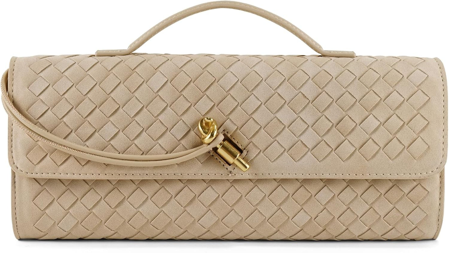 Woven Clutch Purses for Women - Stylish Evening Handbag