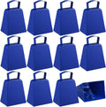 Metal Cowbells 12 Pack with Handle - Loud Team Cheering Bells