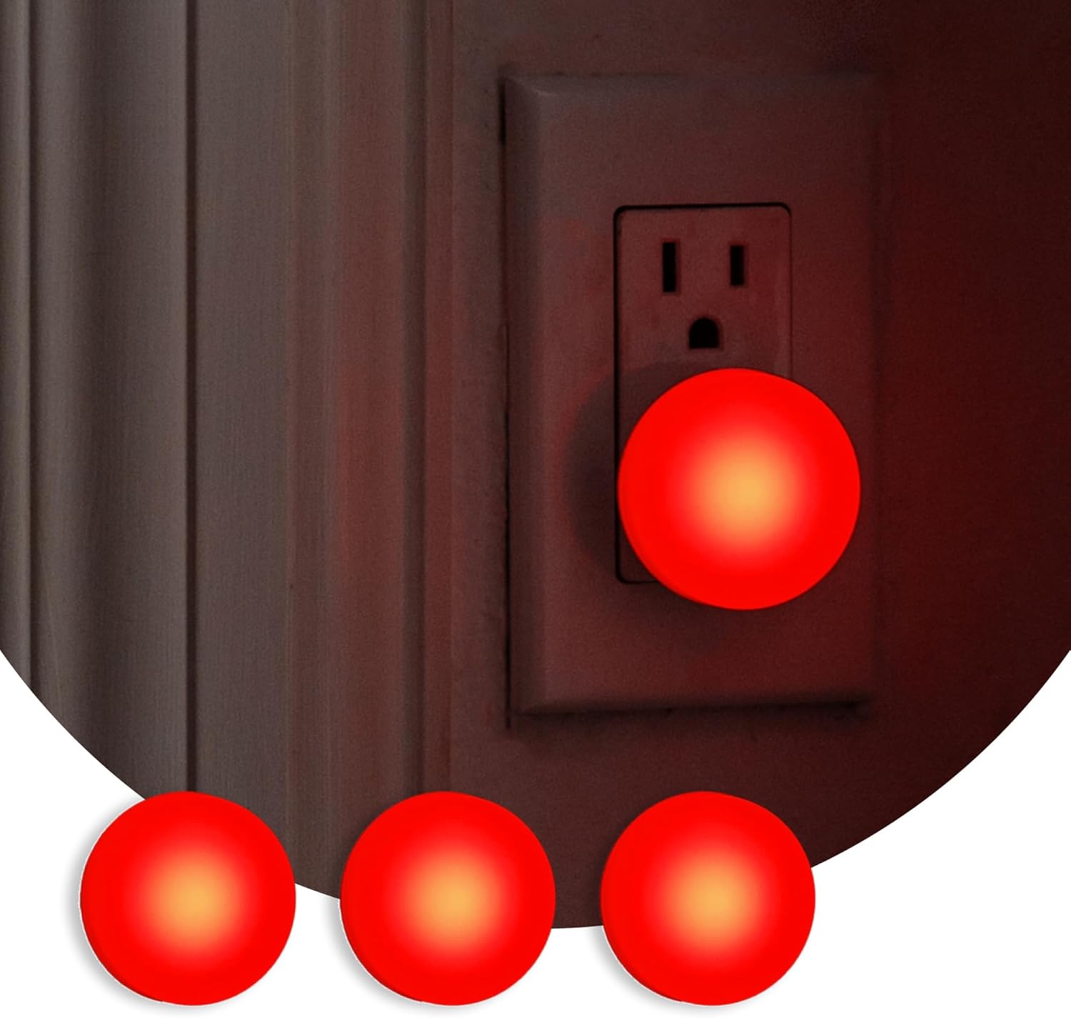 Loftie Night Lights Plug into Wall - Energy Efficient 3-Pack