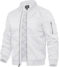 Men's Quilted Thermal Bomber Jacket - Water Resistant Warm Coat
