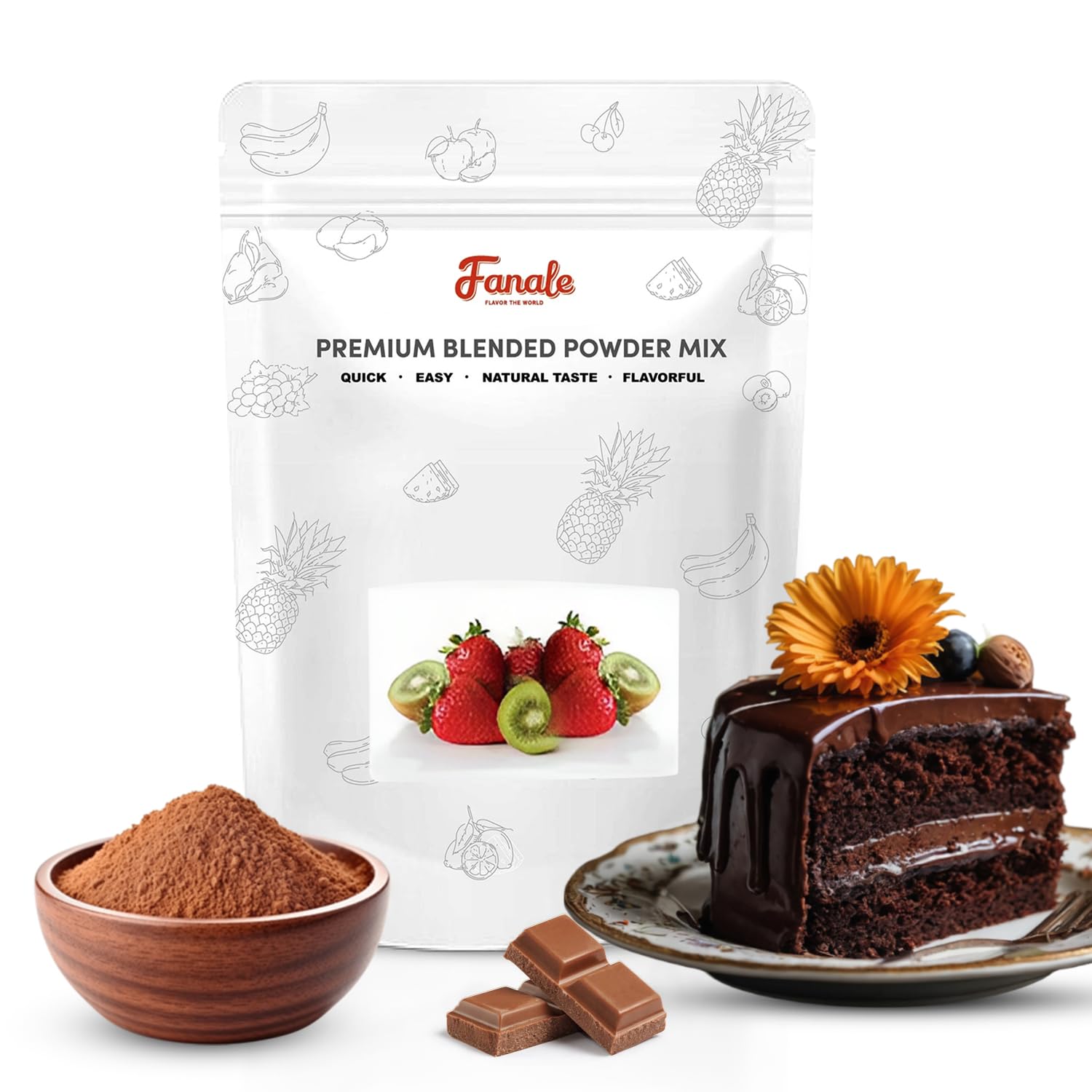 Fanale Premium Chocolate Bubble Tea Flavoring Powder for Baking