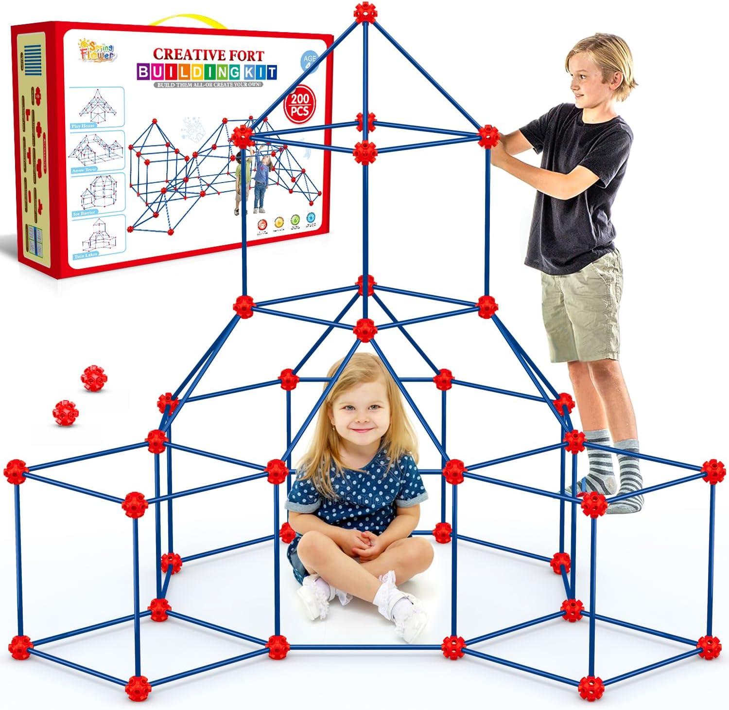 Fort Building Kit for Kids - Ultimate Creative STEM Toy Set