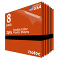 Trotec TroLase Two-Ply Laser Engraving Sheet 12in x 12in - High