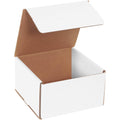 BOX USA BM774 7in x 7in x 4in White Corrugated Mailers - Pack of 50