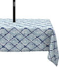 Outdoor Rectangle Tablecloth 60x84 in - Water-Repellent Boho Geometry