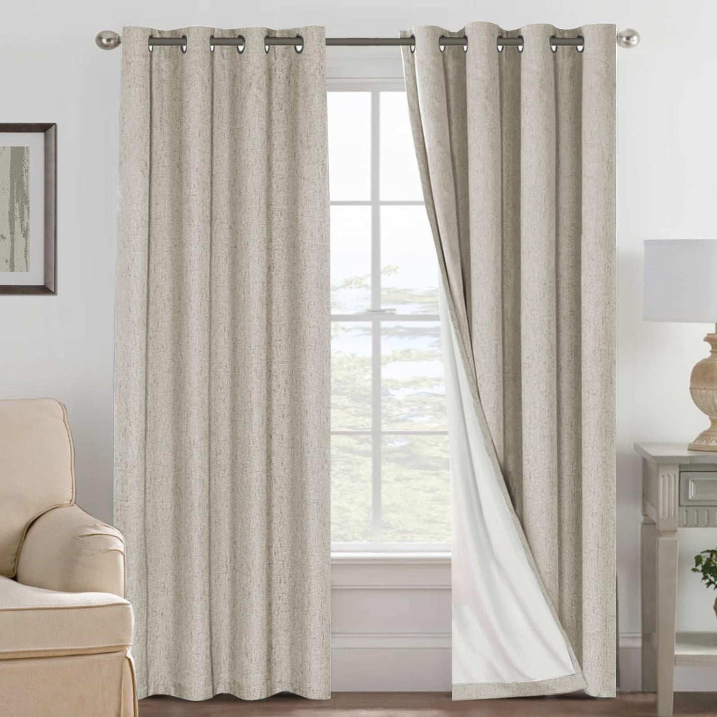 H.VERSAILTEX 100% Blackout Curtains for Bedroom Thermal Insulated