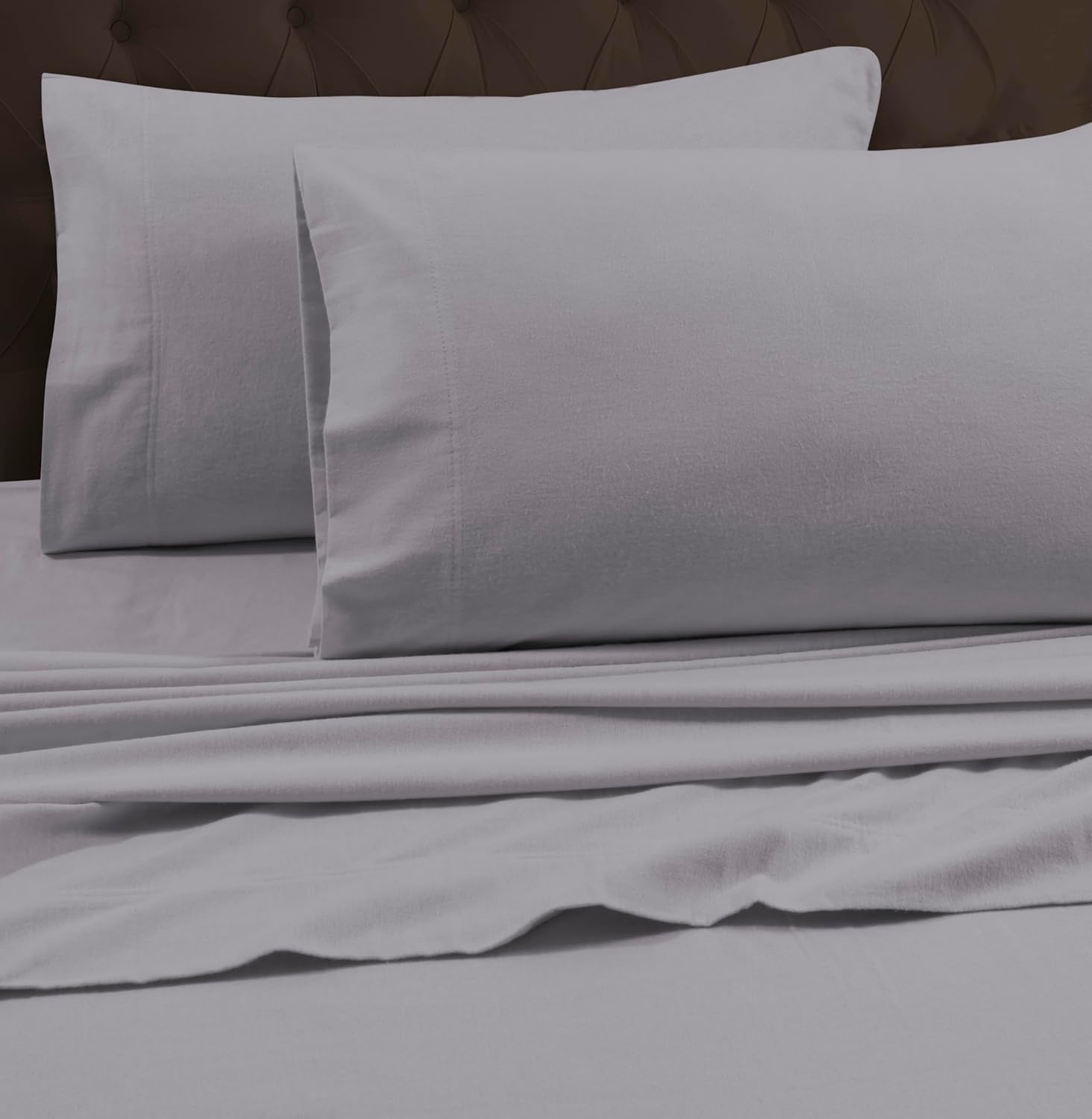 Luxury Solid Flannel Extra Deep Pocket Fitted Sheet for King Size