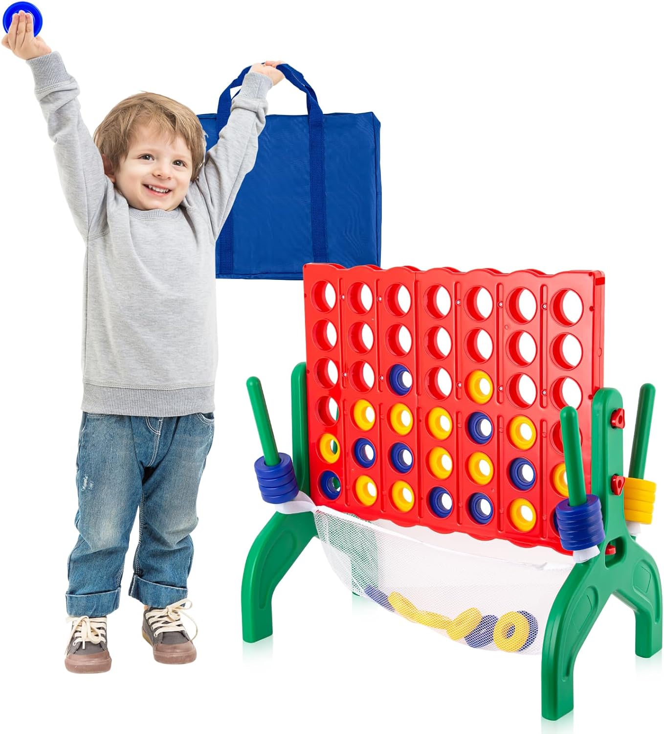 1.9 Feet Giant 4 in A Row Game for Family Fun and Parties