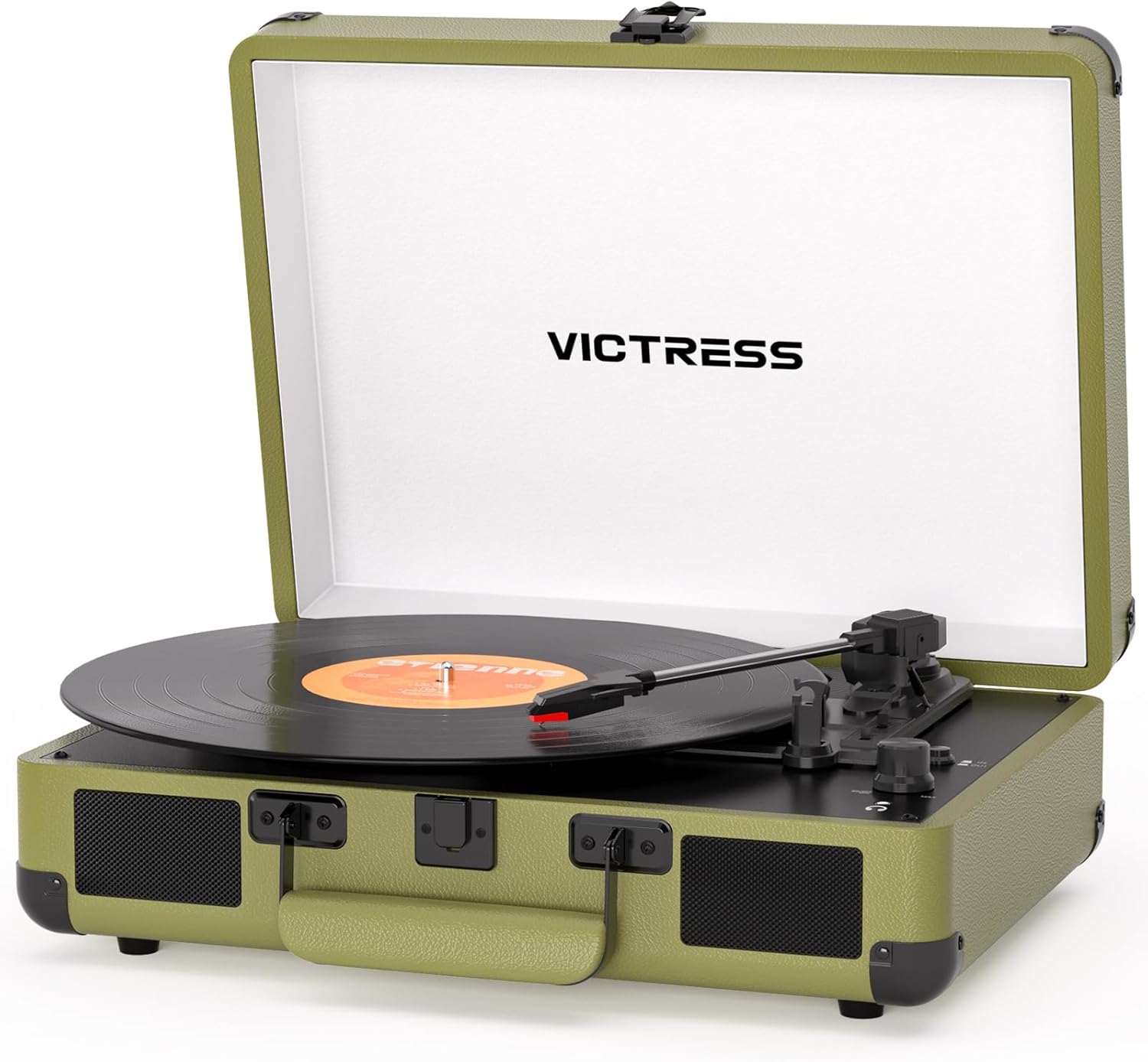 Bluetooth Vinyl Record Player with Speakers and Recording Function