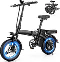 Electric Bike for Adults 500W Peak Motor, 14ft Folding Ebike