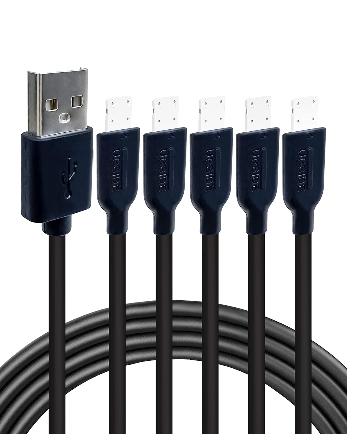 Gigastone 5-Pack Fast Charge Lightning Cables, 3ft, Apple Devices, Charging only, Black