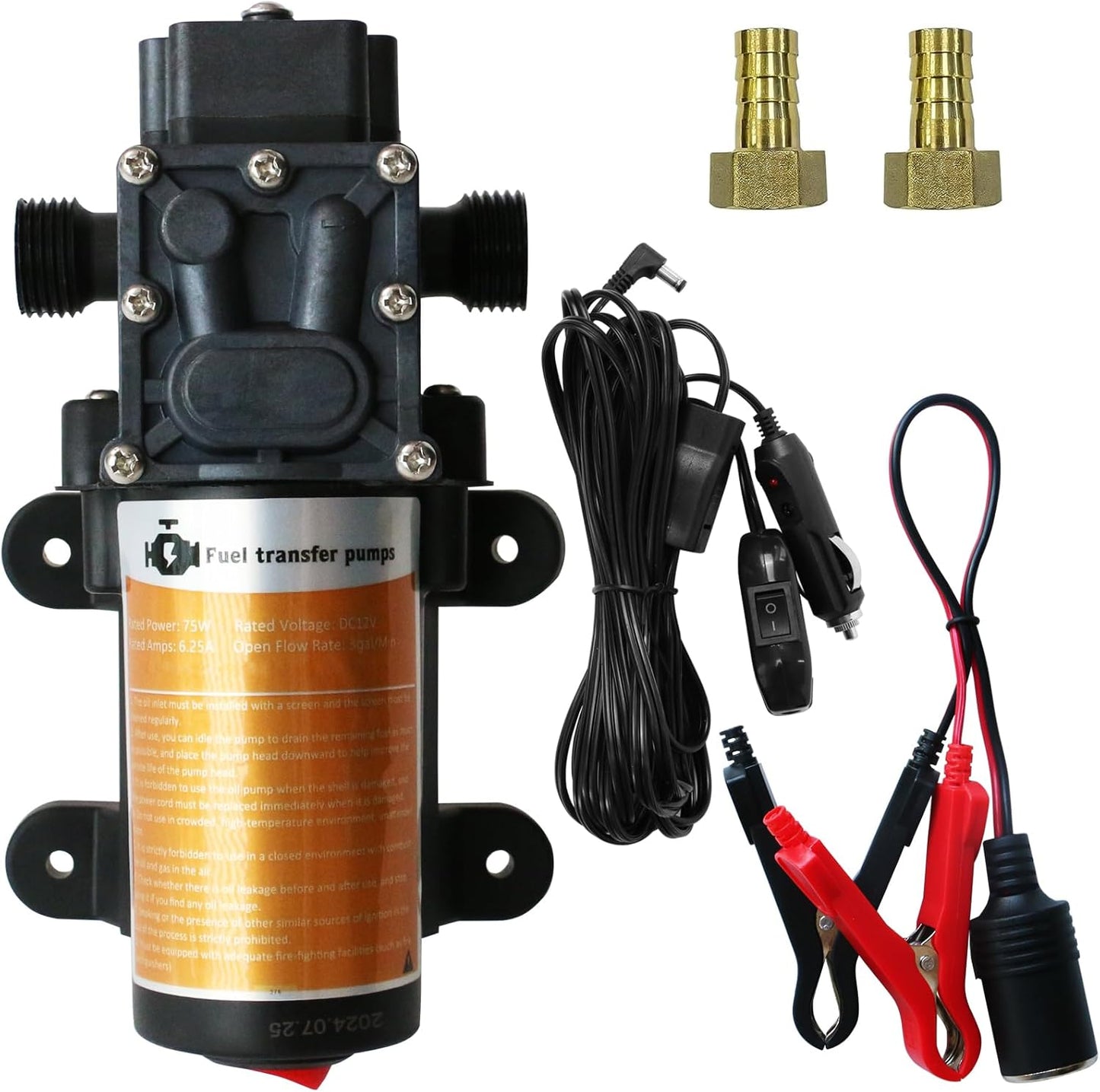 Portable DC 12V Electric Gasoline Transfer Pump for Easy Fueling