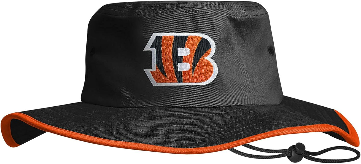 NFL Solid Team Color Logo Sport Outdoor Sun Bucket Boonie Hat